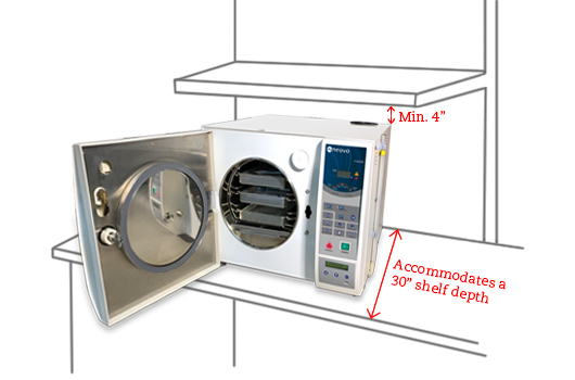 AG Neovo Healthcare LouieP Séries  tabletop autoclave location requirement